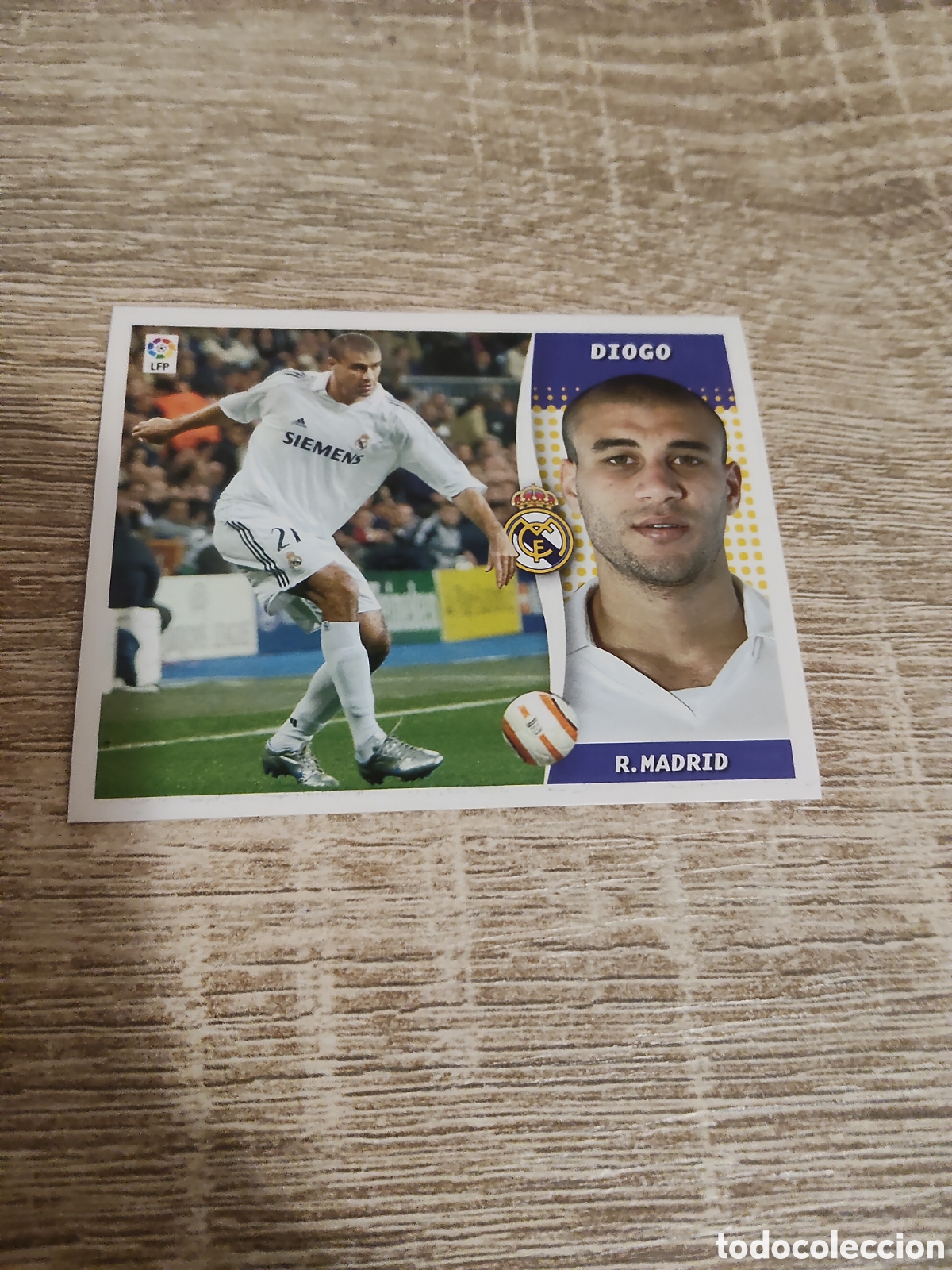Cromos de f&uacute;tbol: Diogo baja Real Madrid liga 2006 2007 06 07 ediciones este