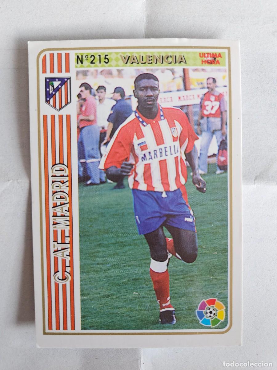 Figurine di Calcio: FICHAS LIGA 94-95 N&ordm; 215 UH VALENCIA ATLETICO MADRID MUNDICROMO 1994-1995 NUEVO