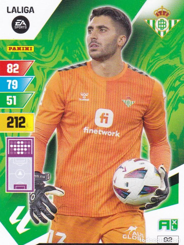 Fu&szlig;ball-Sticker: ADRENALYN XL 92 RUI SILVA, BETIS, CROMO LIGA 2023 2024 PANINI