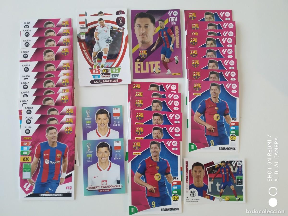 Fu&szlig;ball-Sticker: LEWANDOWSKI cromos & cards LOTE COLECCI&Oacute;N 32 UNIDADES