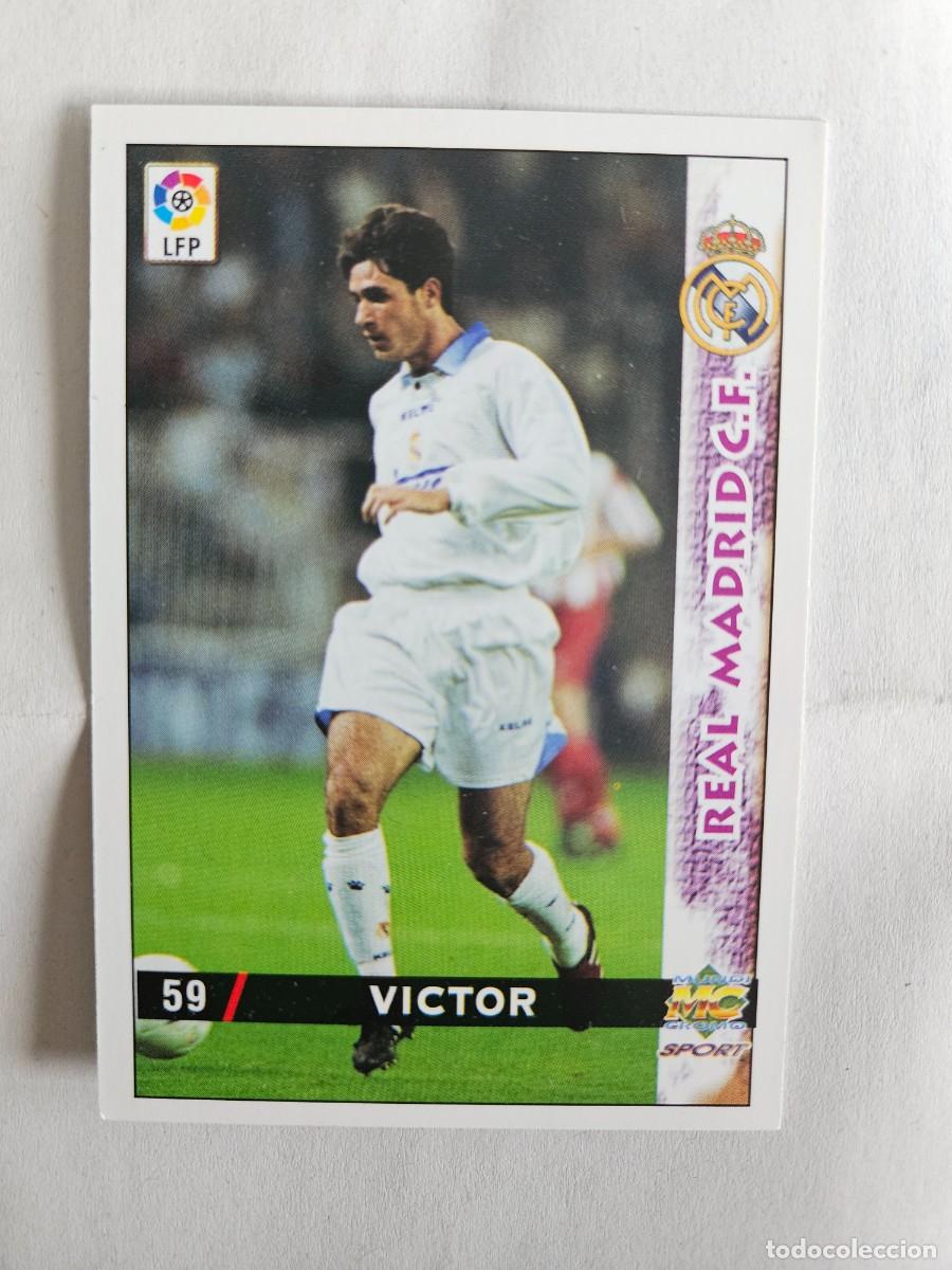 Fu&szlig;ball-Sticker: 59 VICTOR REAL MADRID MUNDICROMO 1998 1999 CROMO LIGA 98 99 FUTBOL