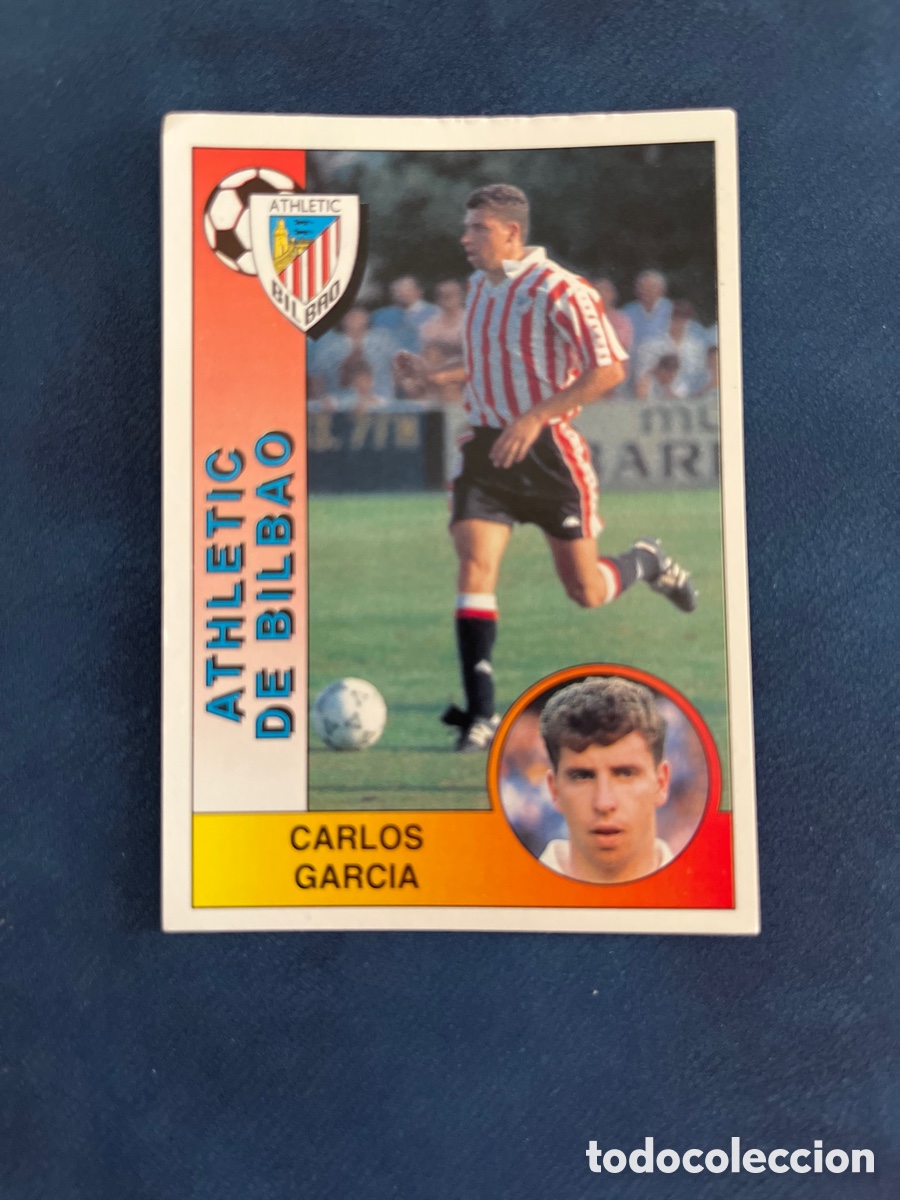 Cromos de F&uacute;tbol: CARLOS GARCIA N&ordm; 28 ATHLETIC CLUB PANINI 1994 1995 LIGA 94 95 SIN PEGAR PERFECTO ESTADO PEGATINA