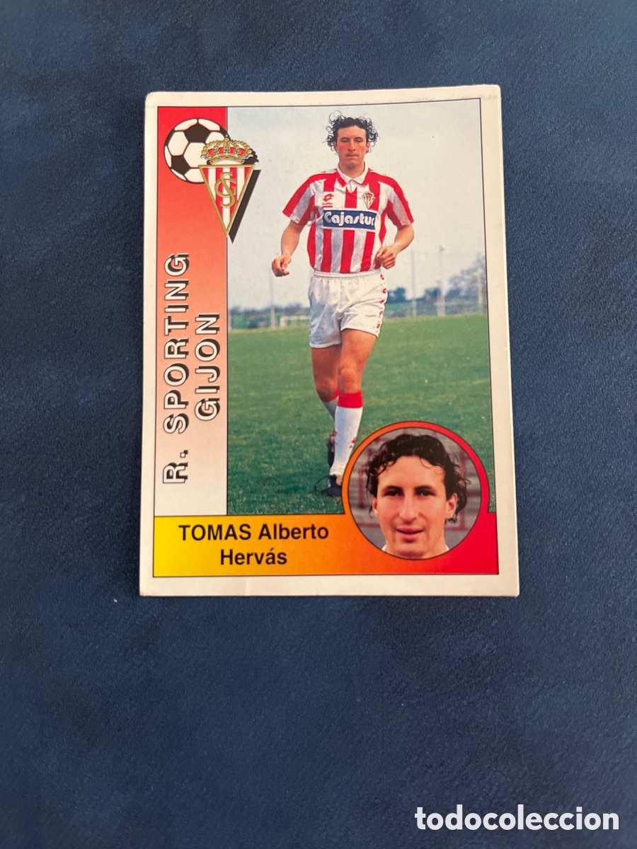 Cromos de F&uacute;tbol: TOMAS N&ordm; 282 SPORTING DE GIJON PANINI 1994 1995 LIGA 94 95 SIN PEGAR PEGATINA FUTBOL