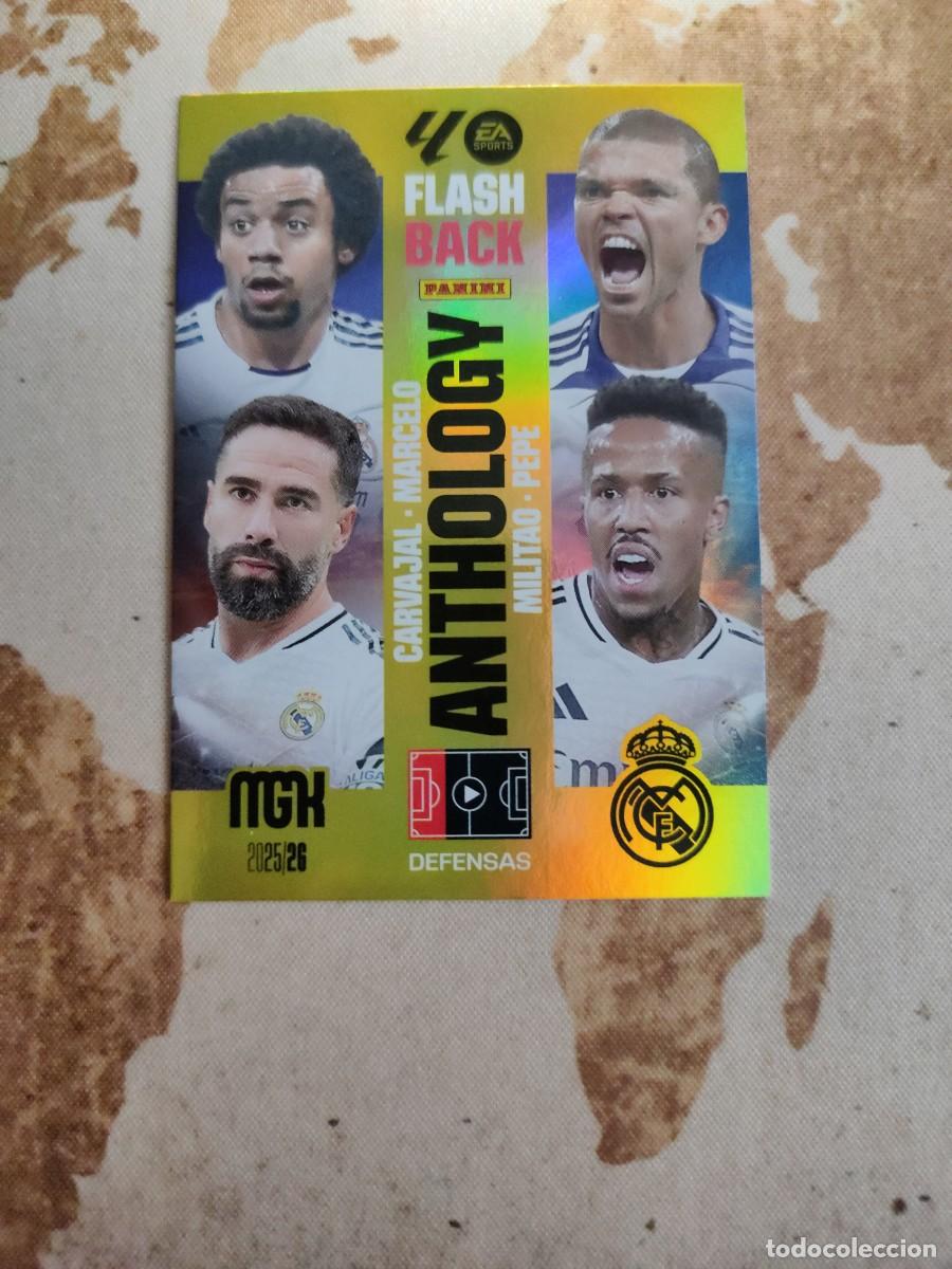Figurine di Calcio: Flashback Antology 437 CARVAJAL -MARCELO / MILITAO - PEPE Megacracks MGK 2025-26