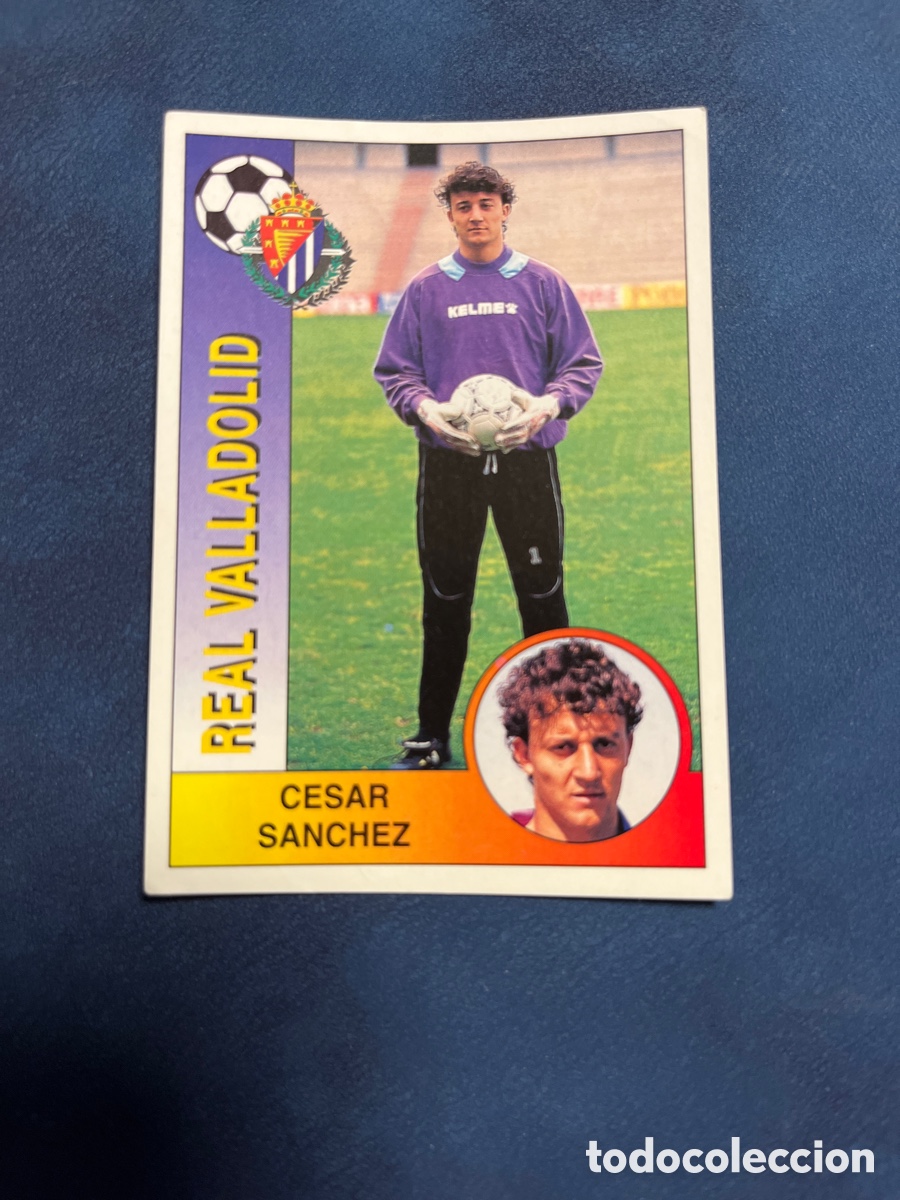 Cromos de F&uacute;tbol: CESAR SANCHEZ N&ordm; 327 REAL VALLADOLID PANINI 1994 1995 LIGA 94 95 SIN PEGAR PEGATINA FUTBOL