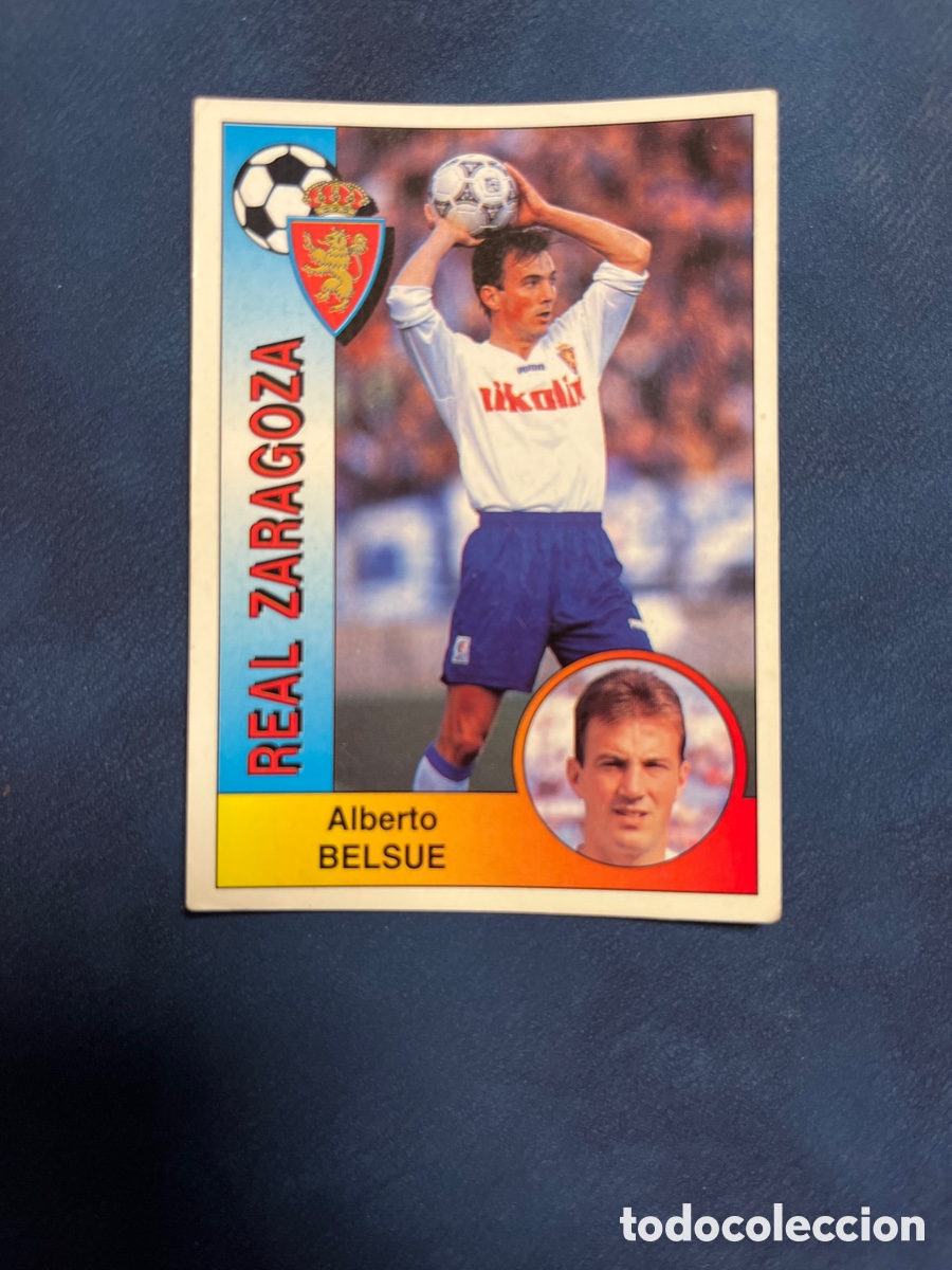 Cromos de F&uacute;tbol: BELSUE N&ordm; 345 REAL ZARAGOZA PANINI 1994 1995 LIGA 94 95 SIN PEGAR PEGATINA FUTBOL