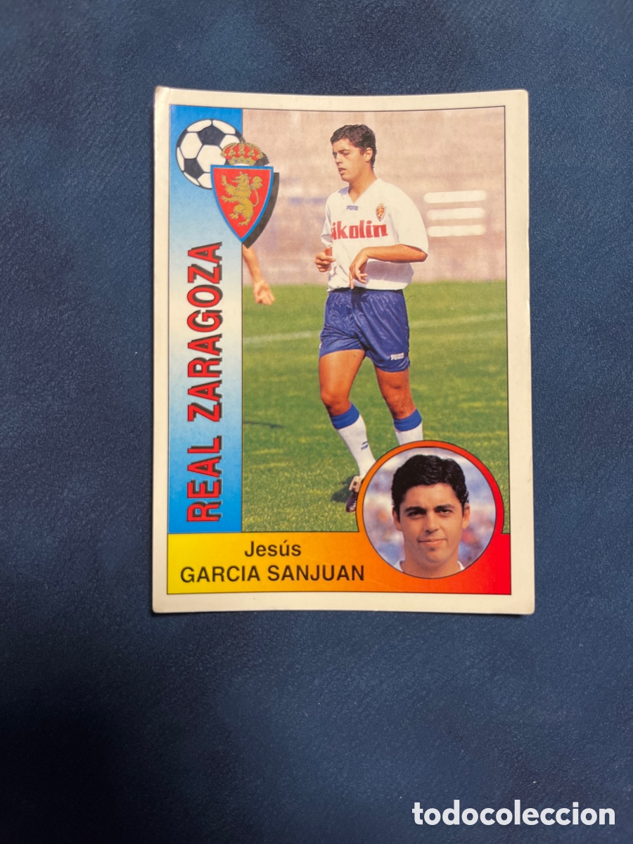 Cromos de f&uacute;tbol: GARCIA SANJUAN N&ordm; 351 REAL ZARAGOZA PANINI 1994 1995 LIGA 94 95 SIN PEGAR PEGATINA FUTBOL