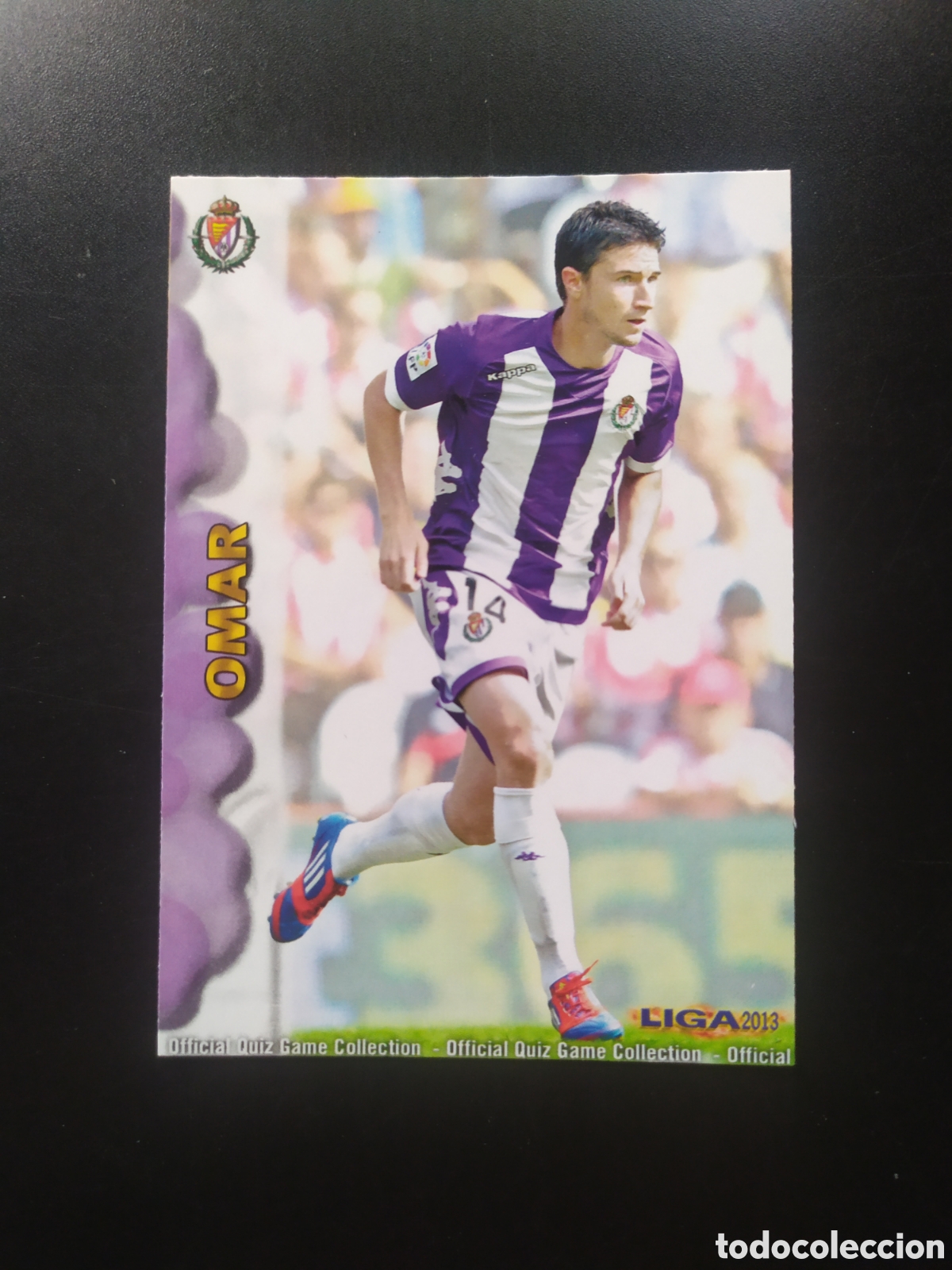 Cromos de f&uacute;tbol: Mundicromo fichas Liga 2012 2013 12 13 Omar n&deg; 710 Valladolid