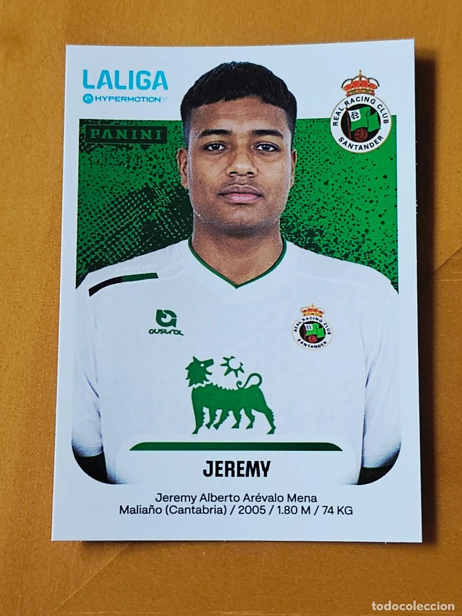 Cromos de f&uacute;tbol: 341 Jeremy, Racing de Santander, Liga Hypermotion 2&ordf; Divisi&oacute;n, Panini 2025 2026 25 26