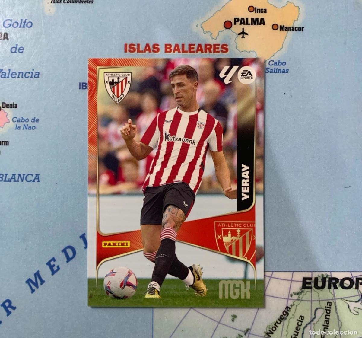 Cromos de f&uacute;tbol: Yeray n&uacute;mero 43 del Athletic de Bilbao megacracks 25-26 2025-2026