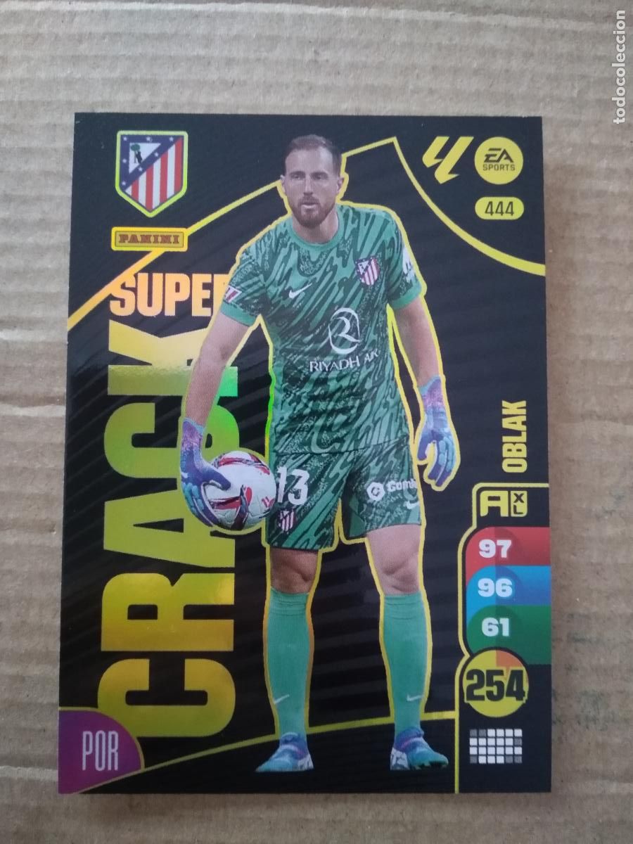 Cromos de Futebol: 444 OBLAK ATLETICO DE MADRID SUPERCRACK CROMO FUTBOL PANINI ADRENALYN 2024-2025 LIGA 24-25