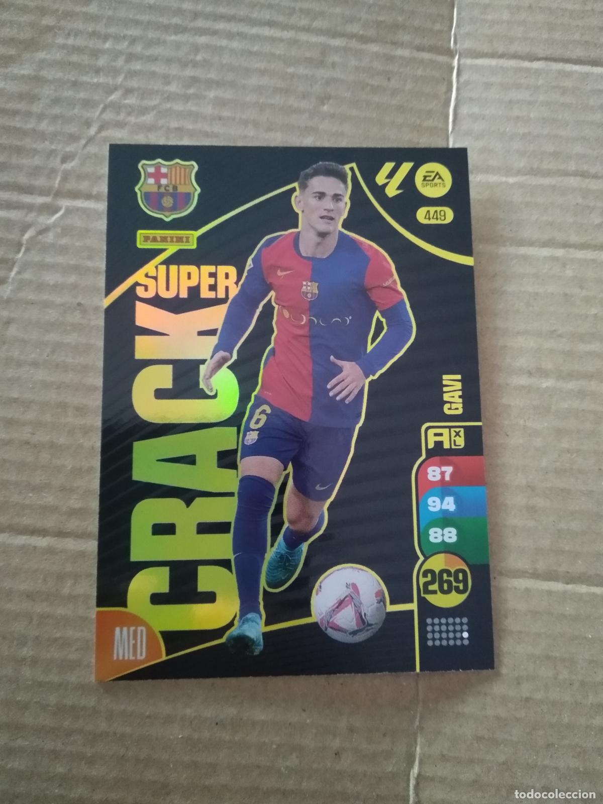 Fu&szlig;ball-Sticker: 449 GAVI BARCELONA BAR&Ccedil;A SUPERCRACK CROMO FUTBOL PANINI ADRENALYN 2024-2025 LIGA 24-25