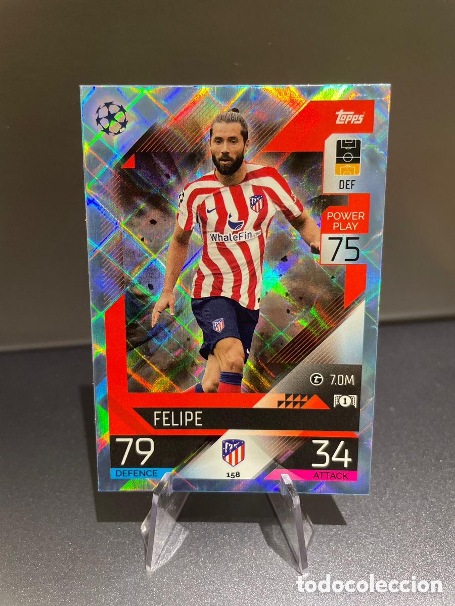 Fu&szlig;ball-Sticker: Felipe 158 Crystal Atletico de Madrid Topps Match Attax 2022-23 2022 2023 Champions League