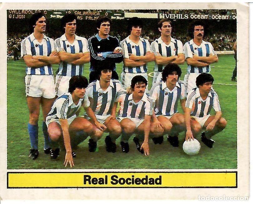 Cromos de Futebol: Real Sociedad (Alineacion): Cromo del album de futbol Liga 1981-82, ESTE
