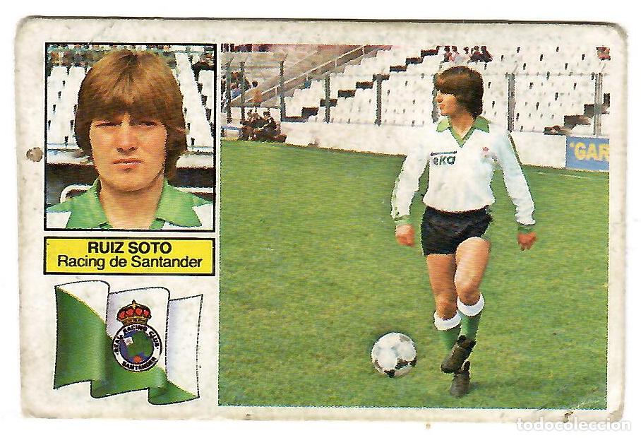 Cromos de Futebol: Ruiz Soto (Baja, Racing Santander): Cromo del album de futbol Liga 1982-83, ESTE