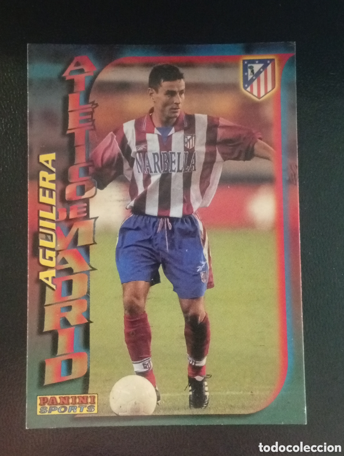 Fu&szlig;ball-Sticker: 35/324 AGUILERA ATLETICO DE MADRID PANINI F&Uacute;TBOL 99 1998 1999 98 CROMOS CARDS