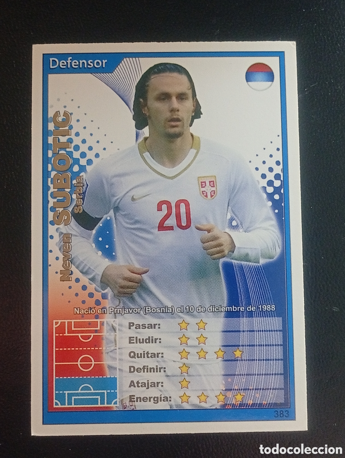 Cartes &agrave; collectionner de Football: 383 SUBOTIC SERBIA MUNDIAL FUTBOL CHAMP 2010 MUNDIAL WORLD CUP ARGENTINA PANINI CROMOS CARDS TCG