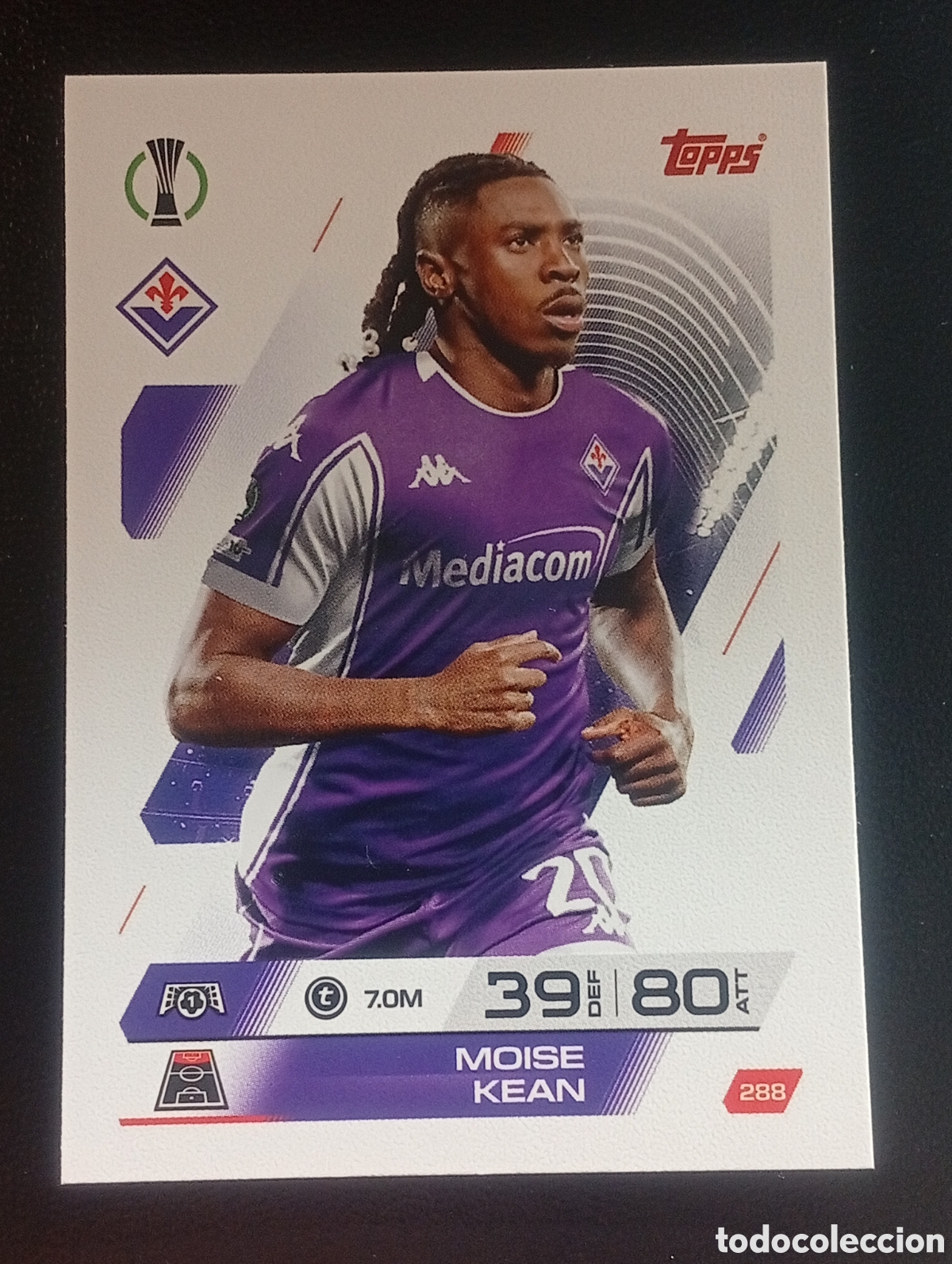 Football Stickers: 288 KEAN FIORENTINA TOPPS MATCH ATTAX 2025 2026 25 26 CROMO PANINI