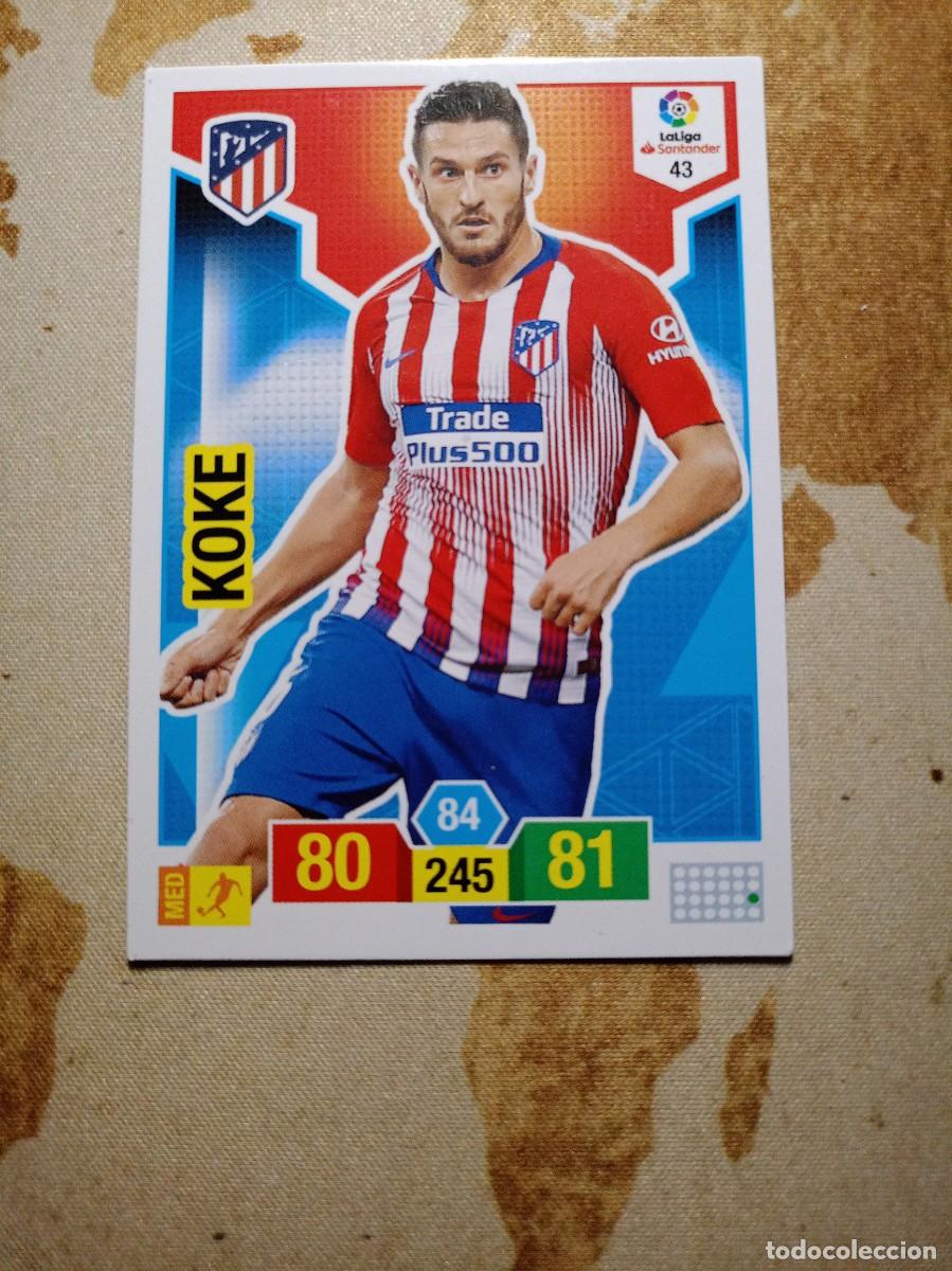 Cromos de Futebol: Atl&eacute;tico de Madrid 43 KOKE Adrenalyn 2018-19