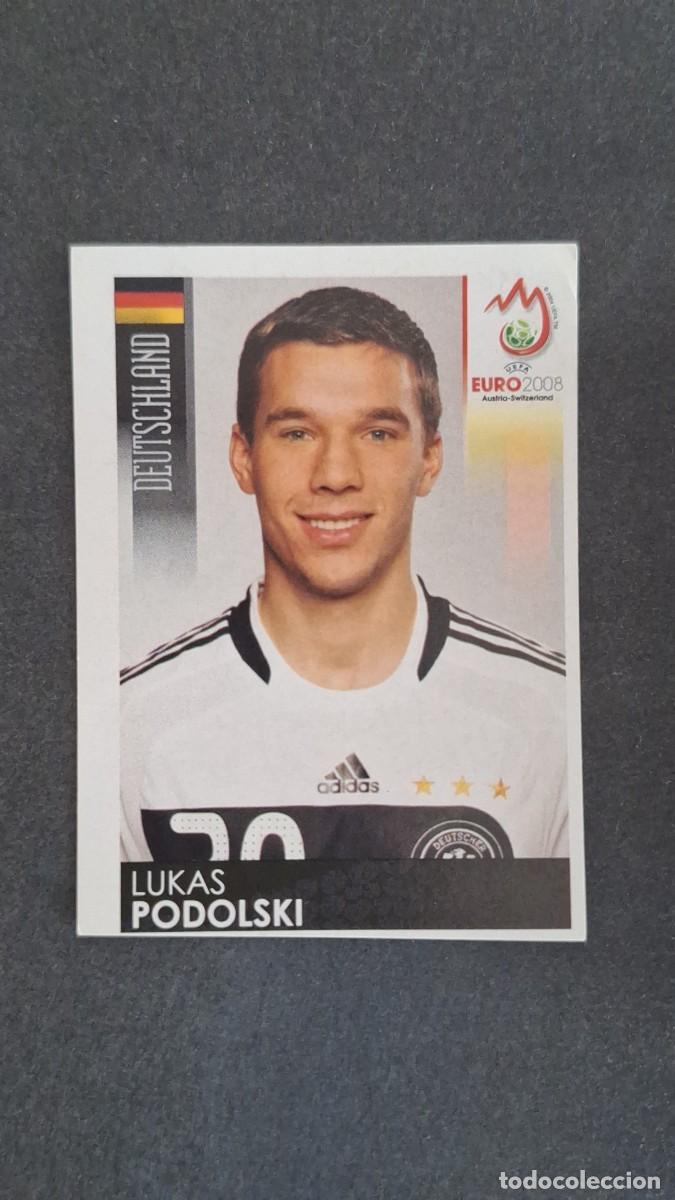 Fu&szlig;ball-Sticker: L1 LUKAS PODOLSKI SELECCION ALEMANIA 223 PANINI EUROCOPA 2008 NUNCA PEGADO SIN PEGAR