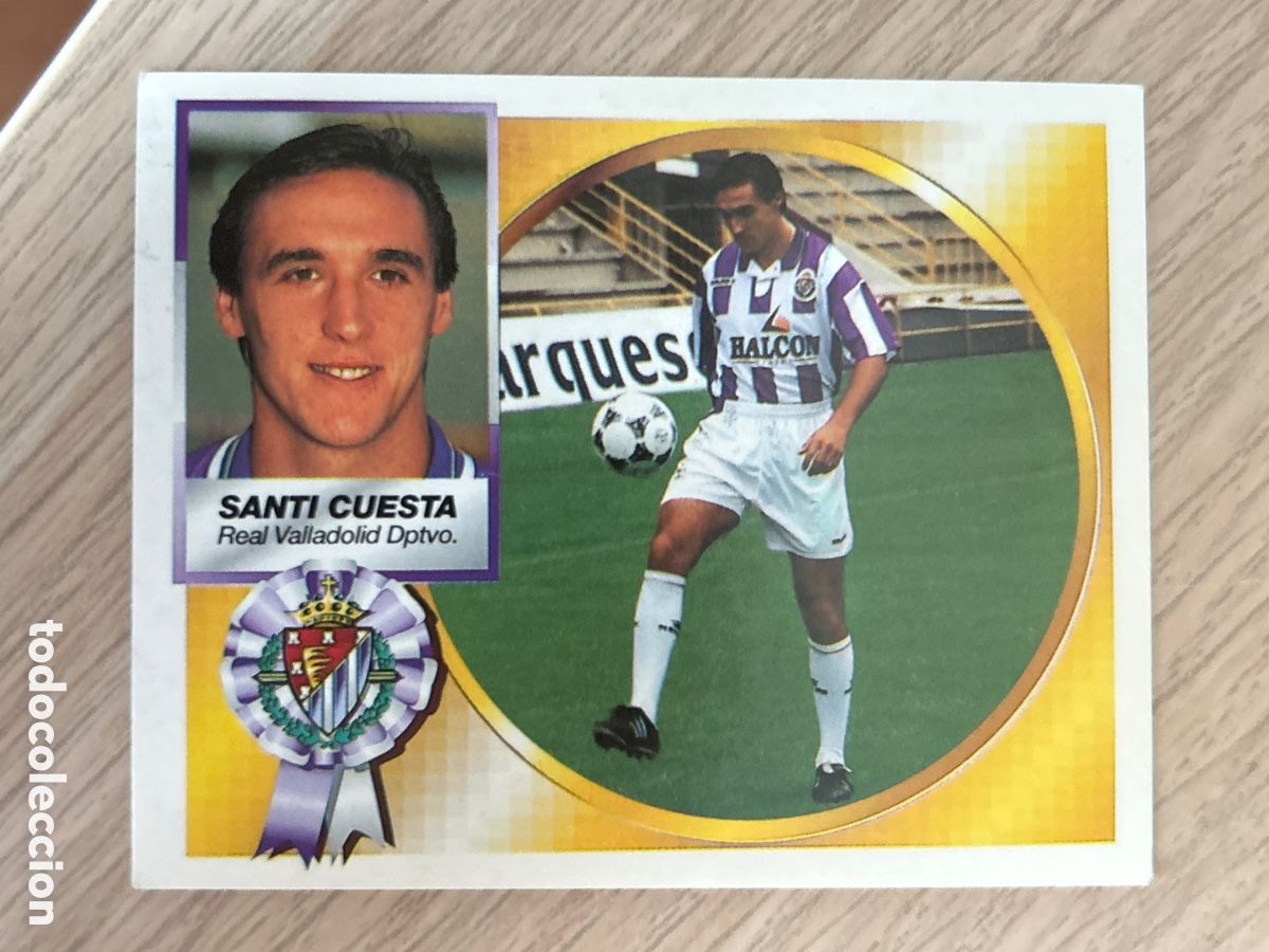 Fu&szlig;ball-Sticker: SANTI CUESTA VALLADOLID COLOCA LIGA ESTE 1994 1995 94 95 NUNCA PEGADO SIN PEGAR
