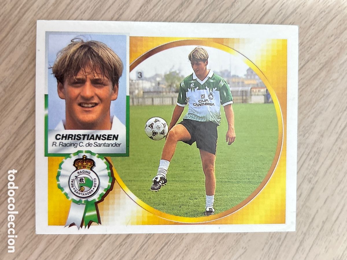 Cromos de f&uacute;tbol: CHRISTIANSEN RACING SANTANDER FICHAJE 36 LIGA ESTE 1994 1995 94 95 NUNCA PEGADO SIN PEGAR