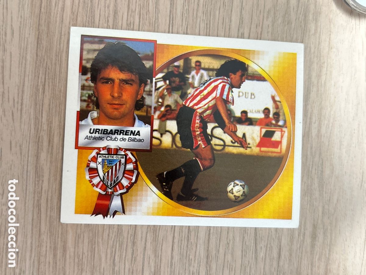 Fu&szlig;ball-Sticker: URIBARRENA ATHLETIC DE BILBAO BAJA LIGA ESTE 1994 1995 94 95 NUNCA PEGADO SIN PEGAR