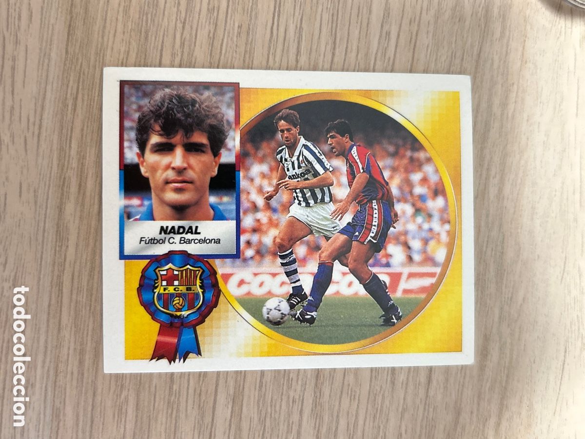 Cromos de F&uacute;tbol: NADAL BARCELONA LIGA ESTE 1994 1995 94 95 NUNCA PEGADO SIN PEGAR