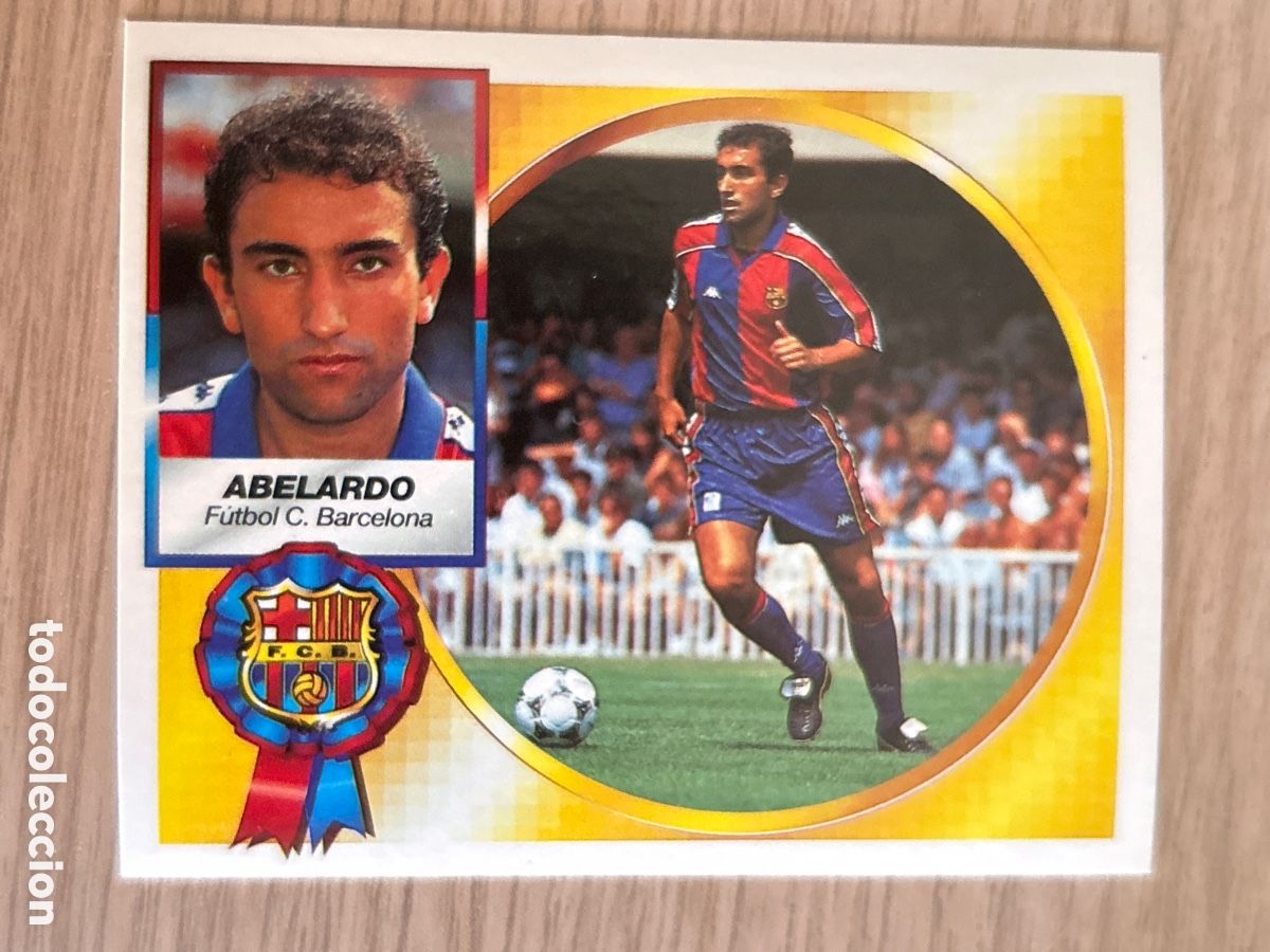 Cromos de F&uacute;tbol: ABELARDO BARCELONA FICHAJE 3 VERSION LIGA ESTE 1994 1995 94 95 NUNCA PEGADO SIN PEGAR