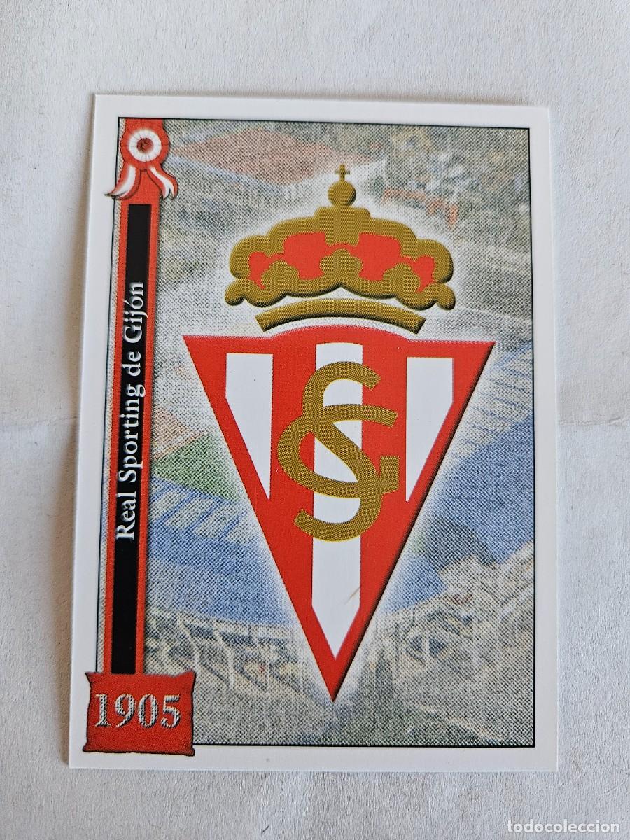 Cromos de F&uacute;tbol: 580 ESCUDO REAL SPORTING DE GIJON BRILLANTE FICHAS DE LA LIGA 2006 MUNDICROMO 06