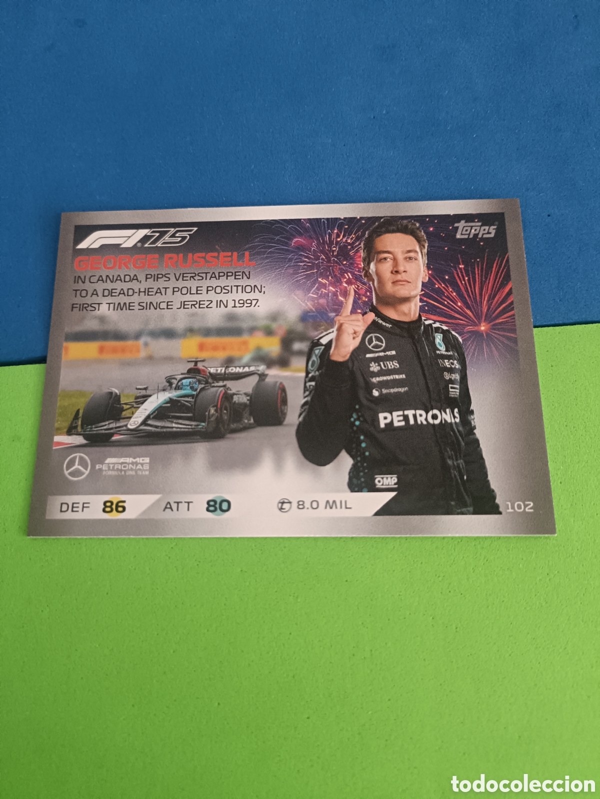 Cromos de F&uacute;tbol: Topps TURBO ATTAX 2025 F&Oacute;RMULA 1 - 102 Russell