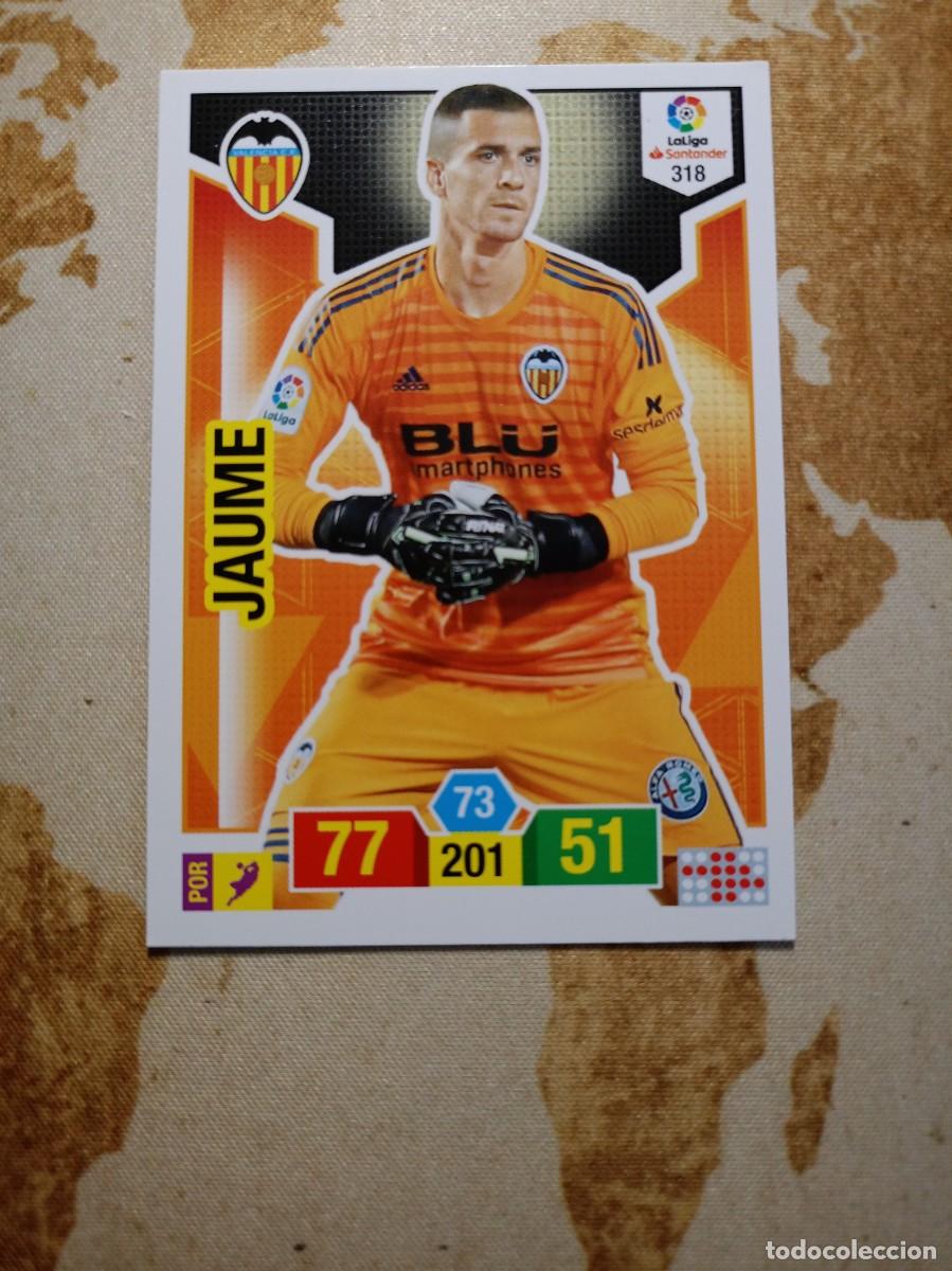 Fu&szlig;ball-Sticker: Valencia 318 JAUME Adrenalyn 2018-19