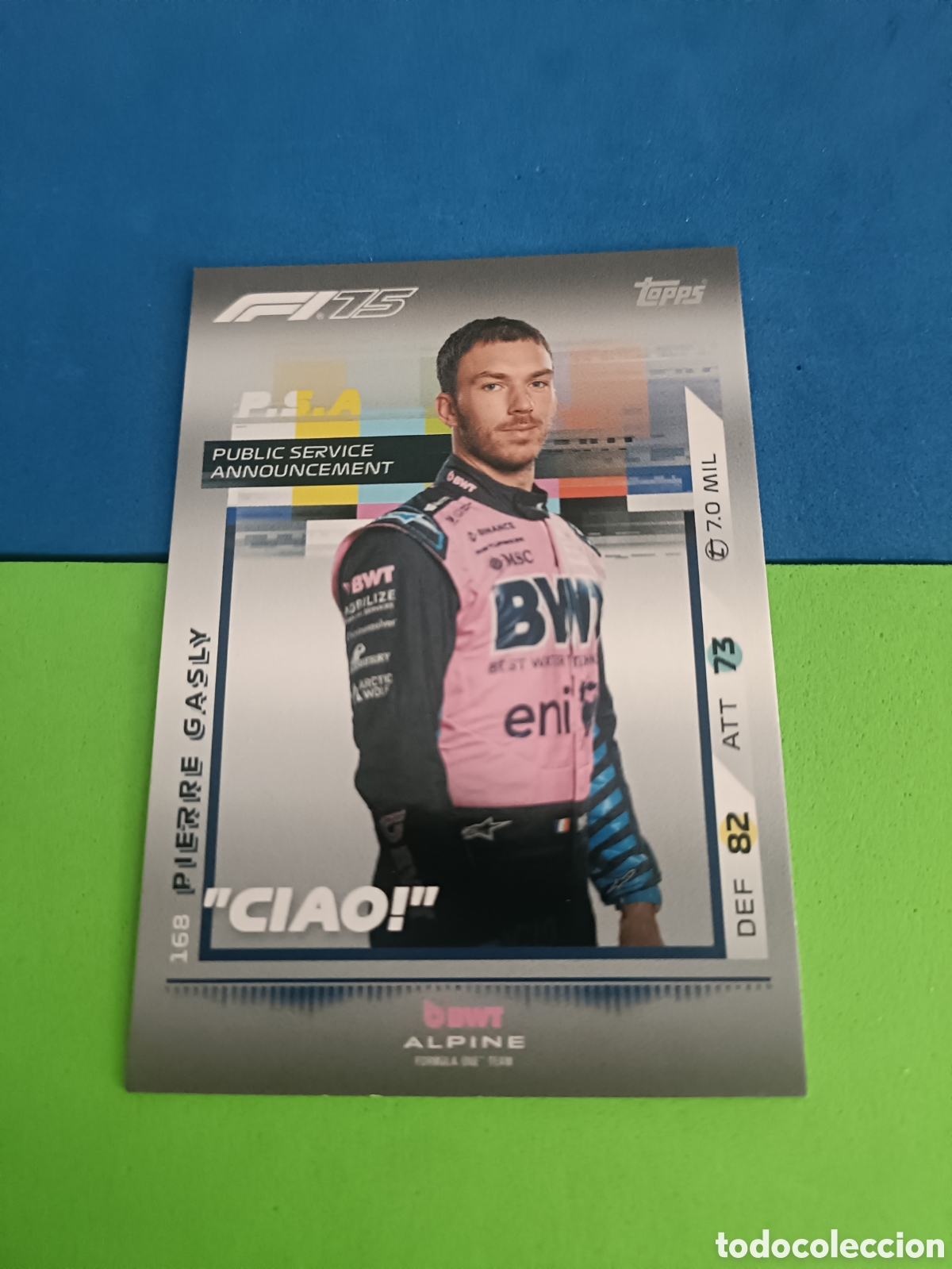 Cromos de F&uacute;tbol: Topps TURBO ATTAX 2025 F&Oacute;RMULA 1 - 168 Gasly