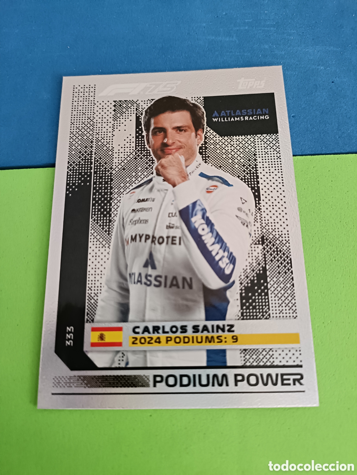 Cromos de F&uacute;tbol: Topps TURBO ATTAX 2025 F&Oacute;RMULA 1 - 333 Carlos Sainz Podium Power