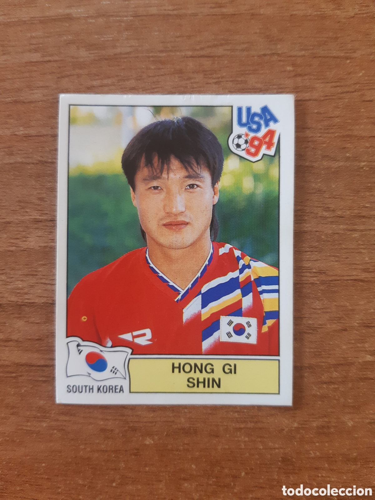 Cromos de f&uacute;tbol: N&deg;212 Hong Gi Shin (Corea del Sur) Mundial USA 94 PANINI. Nunca pegado