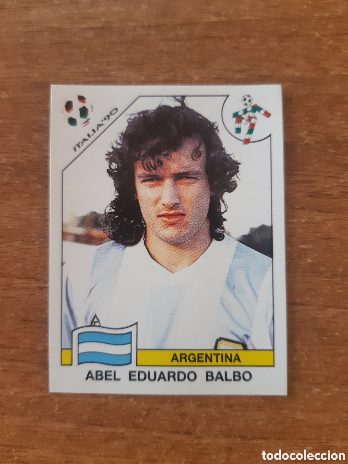 Figurine di Calcio: N&deg;130 Abel Eduardo Balbo (Argentina) Mundial Italia 90 PANINI. Nunca pegado