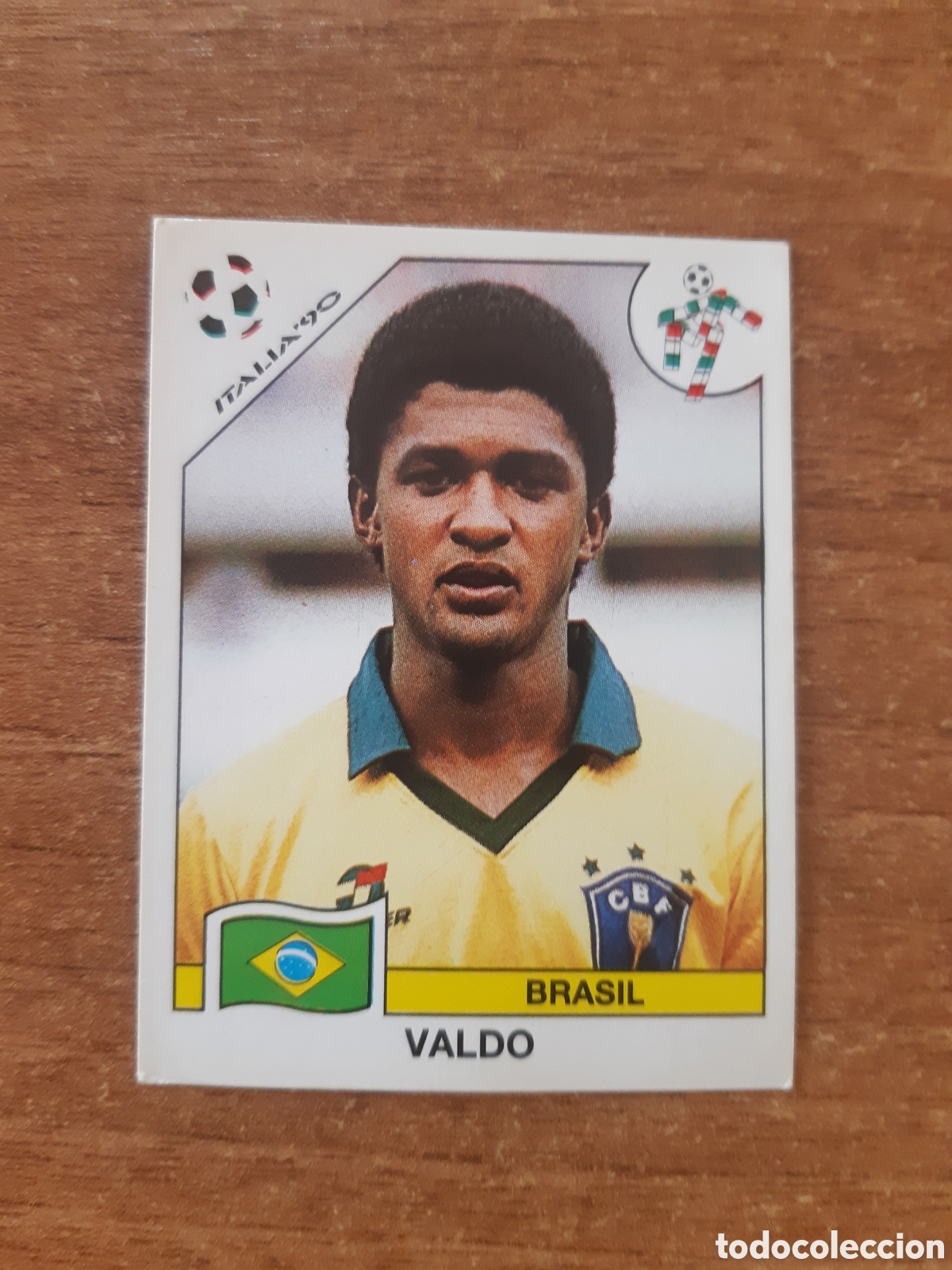 Football Stickers: N&deg;205 Valdo (Brasil) Mundial Italia 90 PANINI. Nunca pegado