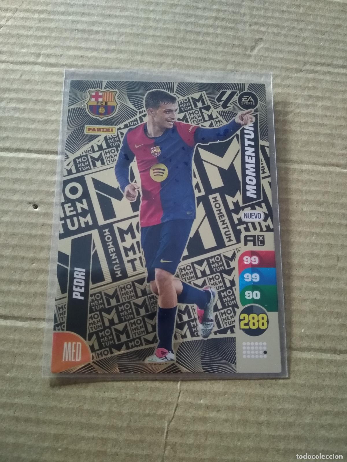 Figurine di Calcio: MOMENTUM PEDRI BARCELONA BAR&Ccedil;A CROMO FUTBOL PANINI ADRENALYN 2024-2025 LIGA 24-25