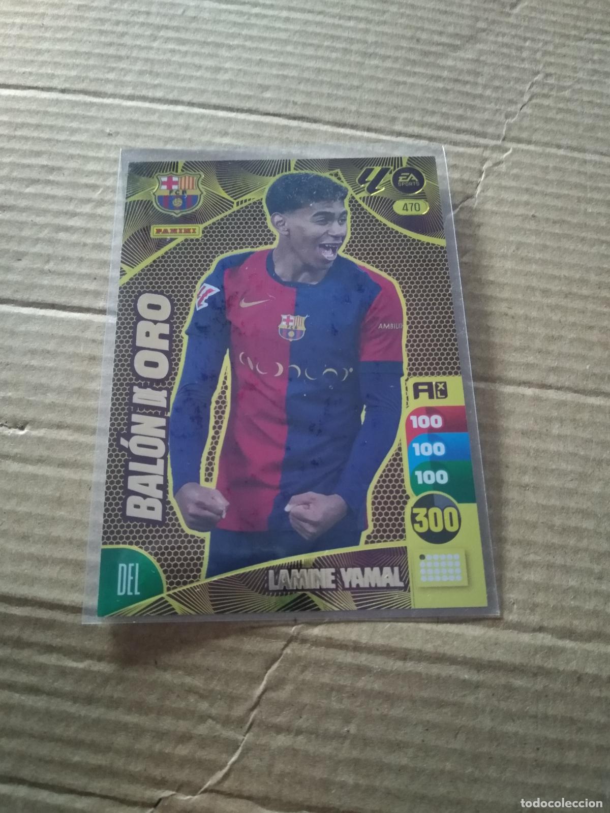 Cromos de F&uacute;tbol: 470 LAMINE YAMAL BARCELONA BAR&Ccedil;A BALON DE ORO CROMO FUTBOL PANINI ADRENALYN 2024-2025 LIGA 24-25