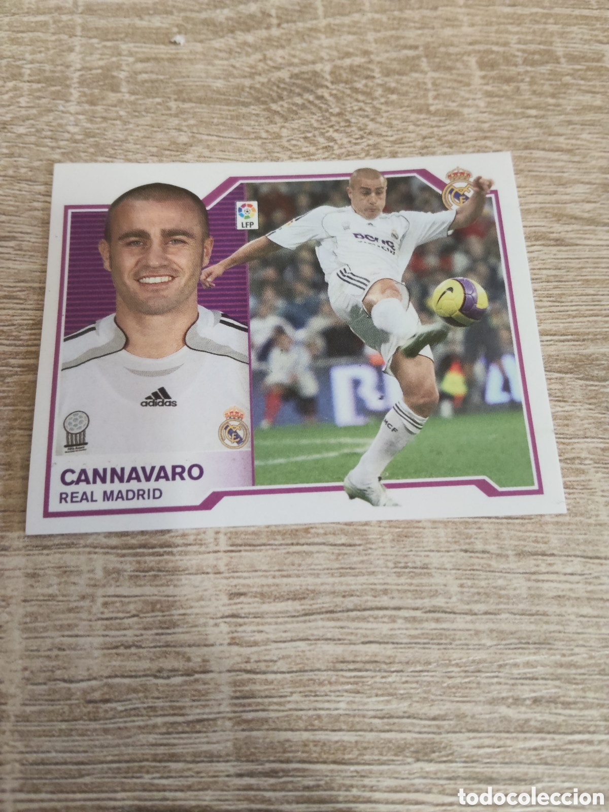 Football Stickers: Cannavaro Real Madrid liga 2007 2008 07 08 ediciones este