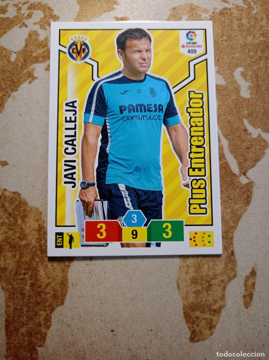 Fu&szlig;ball-Sticker: Plus Entrenador 489 JAVI CALLEJA Adrenalyn 2018-19