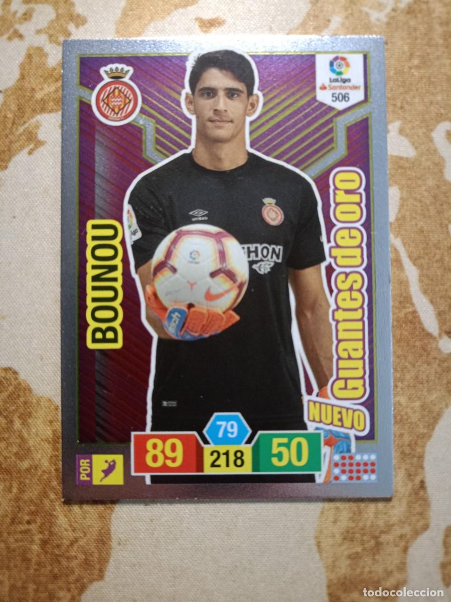 Cromos de f&uacute;tbol: Guantes de oro 506 BOUNOU Adrenalyn 2018-19