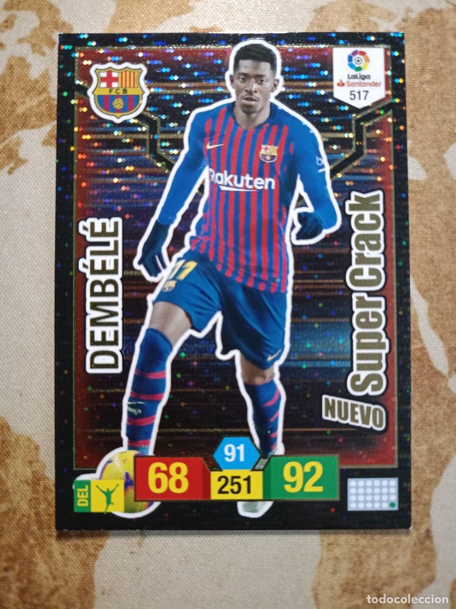 Football Stickers: S&uacute;per Crack 517 DEMBEL&Eacute; Adrenalyn 2018-19