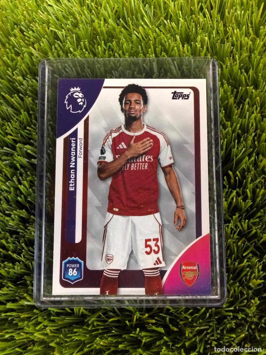 Cromos de f&uacute;tbol: N&ordm; 11 Ethan Nwaneri Arsenal Topps Premier League 25 26