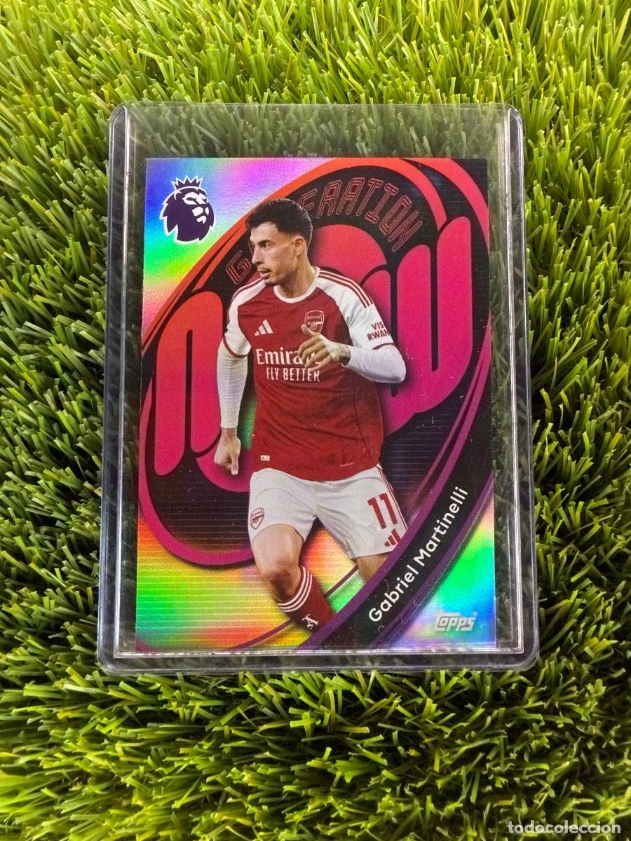 Figurine di Calcio: N&ordm; 16 Gabriel Martinelli Generation Now Arsenal Topps Premier League 25 26
