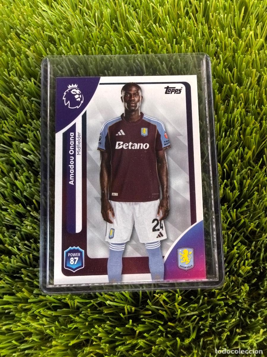 Figurine di Calcio: N&ordm; 26 Amadou Onana Aston Villa Topps Premier League 25 26