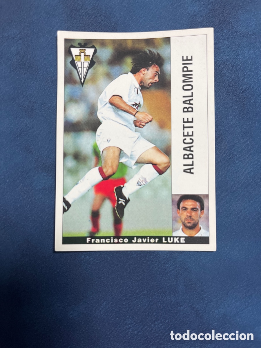 Cromos de F&uacute;tbol: LUKE ALBACETE PANINI 1995 1996 LIGA 95 96 SIN PEGAR PEGATINA FUTBOL CROMO