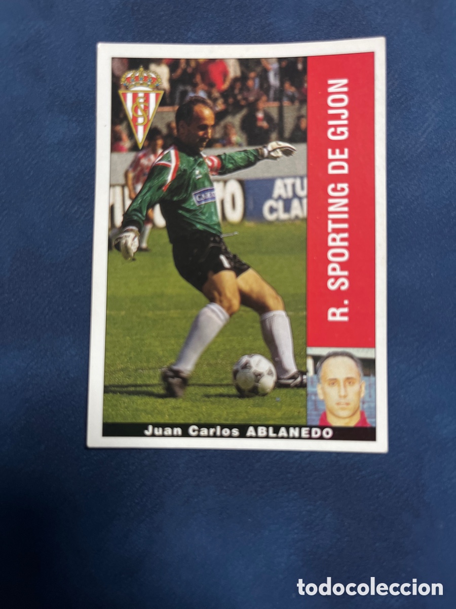 Cromos de F&uacute;tbol: ABLANEDO SPORTING DE GIJON PANINI 1995 1996 LIGA 95 96 SIN PEGAR PEGATINA FUTBOL CROMO