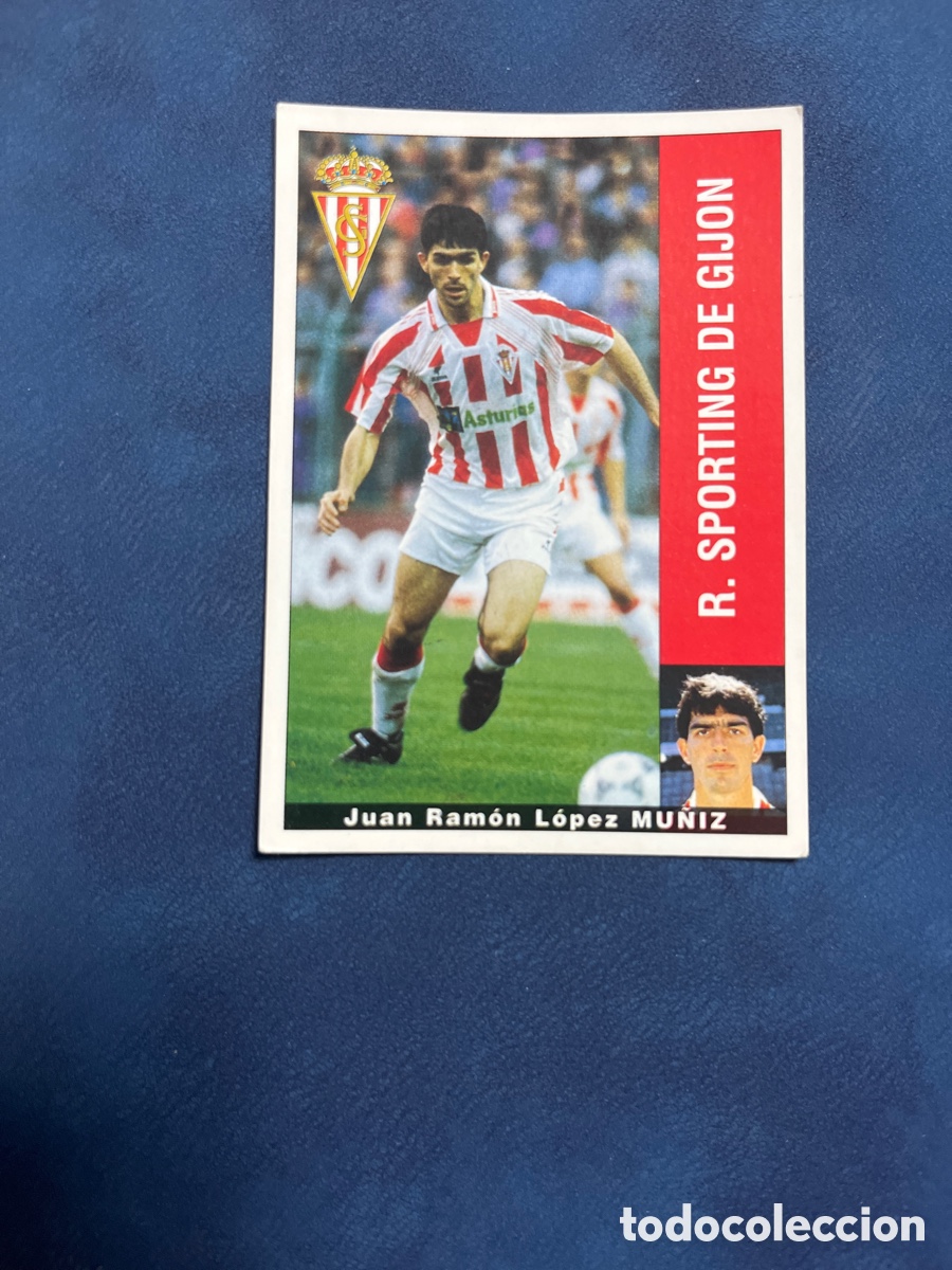 Cromos de F&uacute;tbol: MU&Ntilde;IZ SPORTING DE GIJON PANINI 1995 1996 LIGA 95 96 SIN PEGAR PEGATINA FUTBOL CROMO