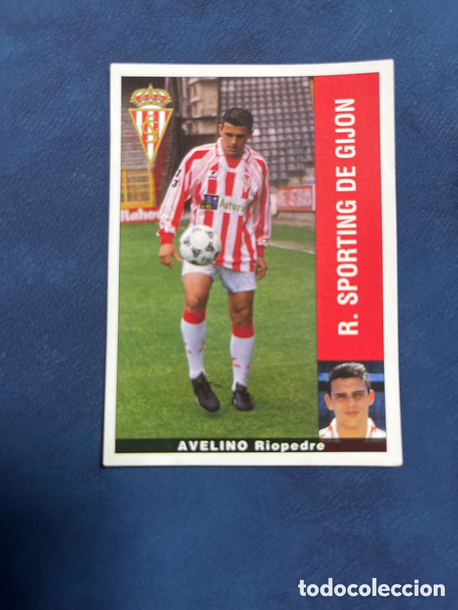 Cromos de F&uacute;tbol: AVELINO SPORTING DE GIJON PANINI 1995 1996 LIGA 95 96 SIN PEGAR PEGATINA FUTBOL CROMO